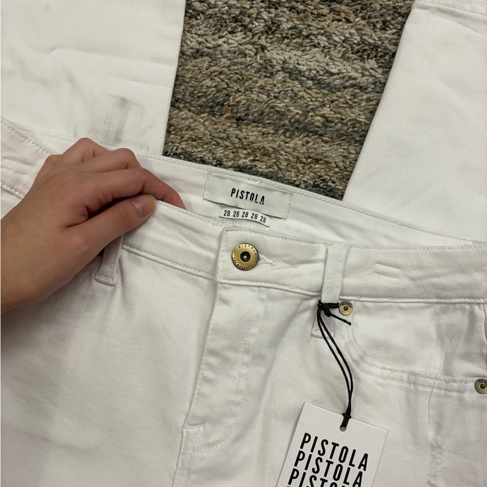 Pistola Mid Rise Skinny Jeans Sz 28 NWT | Pistola White Skinny Jeans | Skinny * - Picture 7 of 14